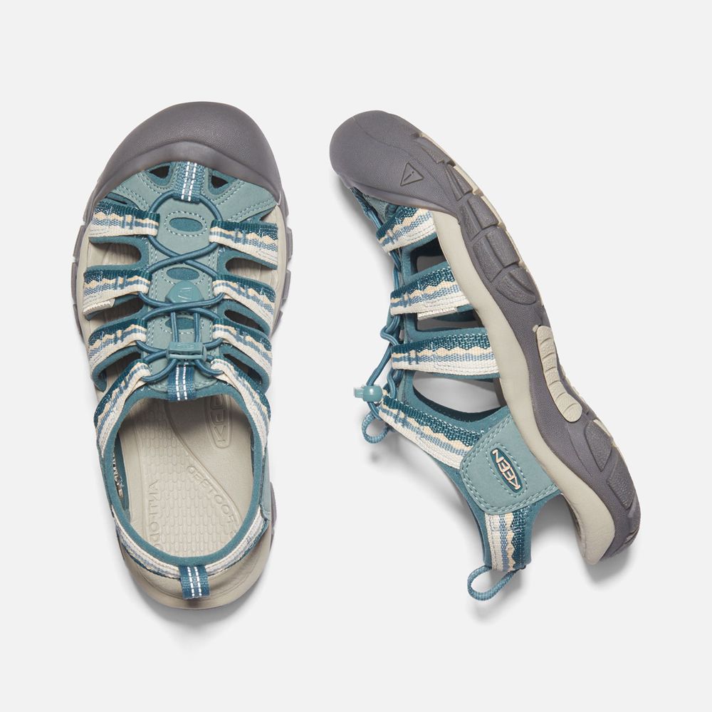 Keen Outdoor Sandalet Kadın Gri/Mavi - Newport H2 - Türkiye QTIZ52980